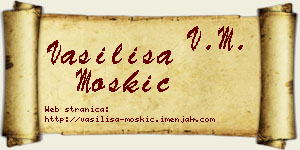 Vasilisa Moskić vizit kartica